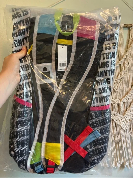 Iron Man Black Tote with White Logo and Pink Accent - Picture 2 of 2